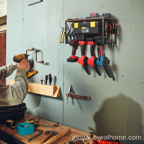 Power Tool Storage Rack Drill Shelf with 4 Hanging Slots for Cordless Manufactory